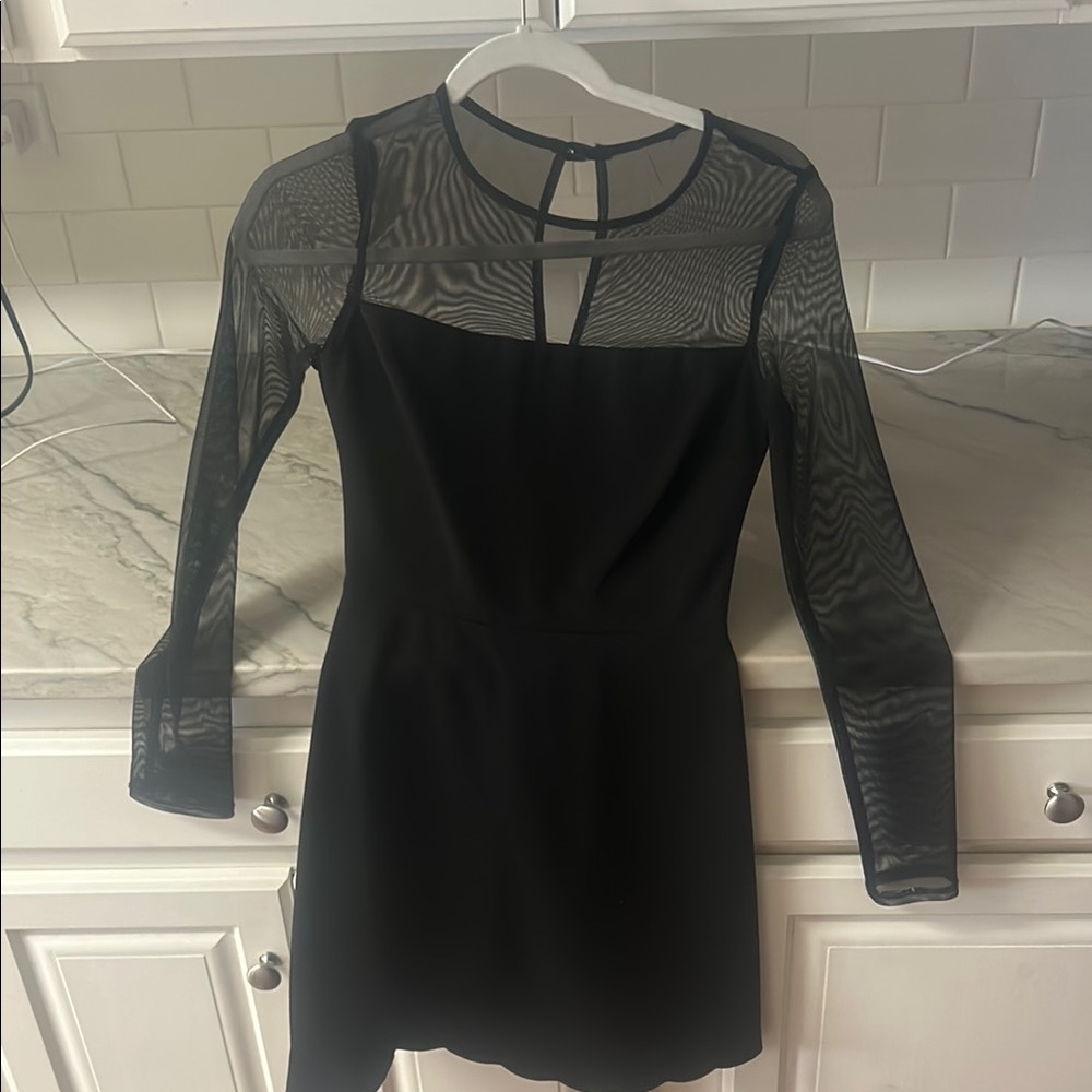 Black Mesh Dress